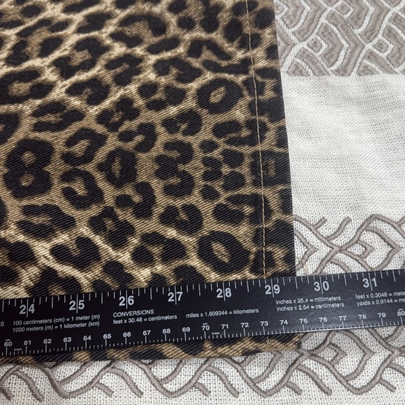 (Q) NWT TELEPATHY -Leopard Print Low Rise Wide Leg Jeans in BrownWomen's,Sz 5/27 - Picture 10 of 12